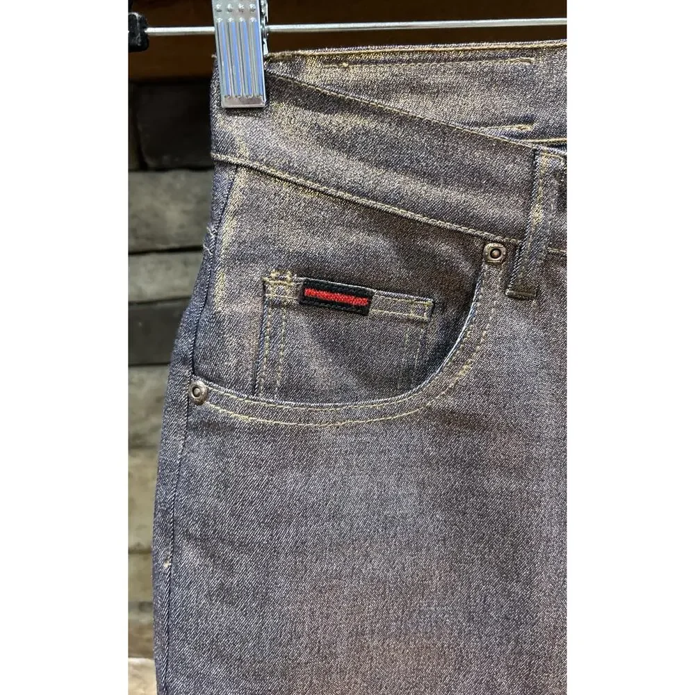 Womens/Jrs FUBU Y2K Metallic Straight Leg Jeans Size 5/6 Jacket Size 7/8 *D2